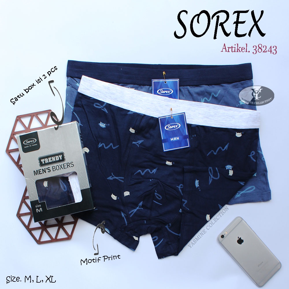 [COD] Ready  [ 2 Pc ] Cd Boxer Pria Dewasa sorex| Celana Dalam Pria Dewasa sorex man| Pakaian dalam 