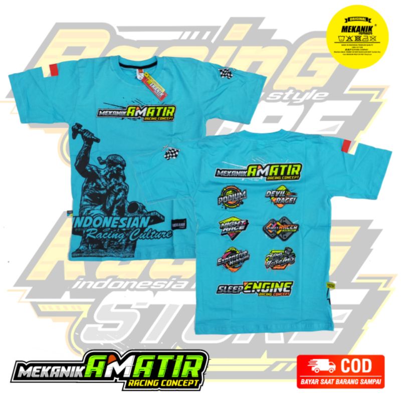 Kaos Racing Full Sponsor Original Mekanik Amatir