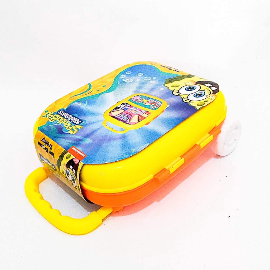 Mainan Anak Ice Cream Sponsbob Squarepants Koper Trolley Travel Bag