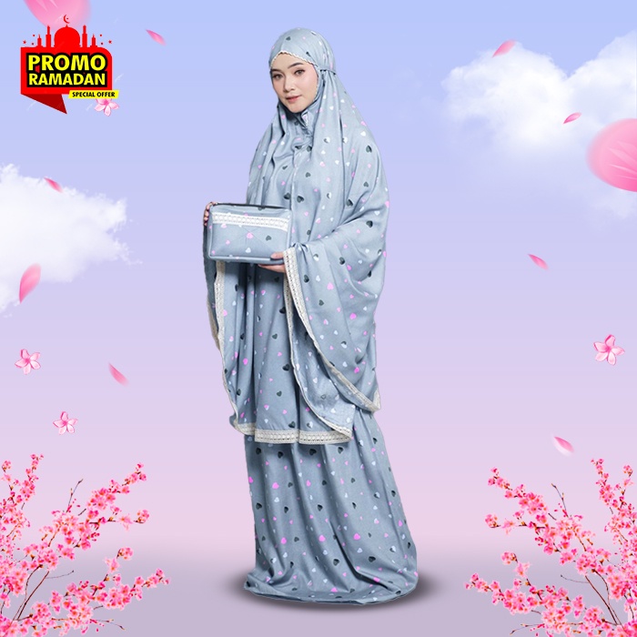 Mukenah Bali Dewasa Katun Rayon Adem Renda Mukena Bali motif Traveling Bahan Katun Rayon Lembut Dewa