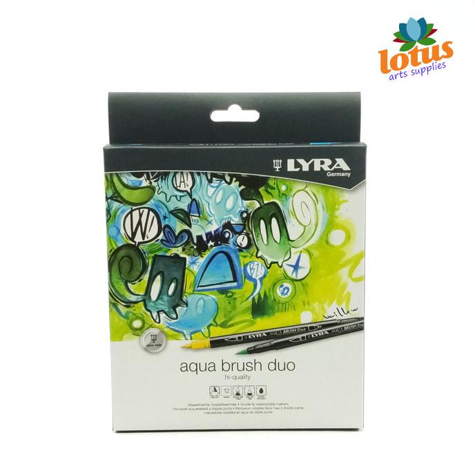 

[[COD]] LYRA Aqua Brush Duo 12 Color Pen Set STOK TERBATAS Kode 359