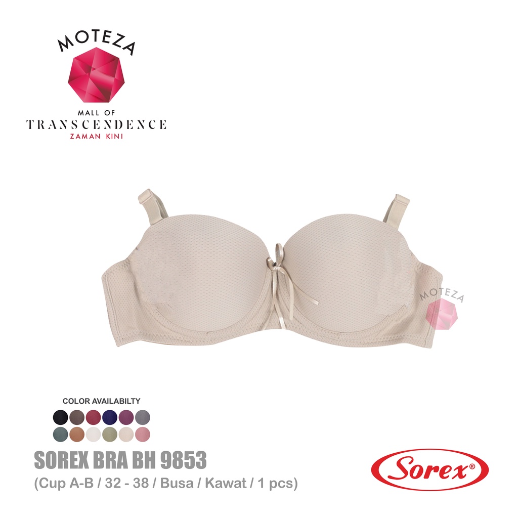 Sorex Bra - BH 9853 - Busa Cup A - B / Kawat Kait 2 - Extra Comfort - Uk 32 - 38