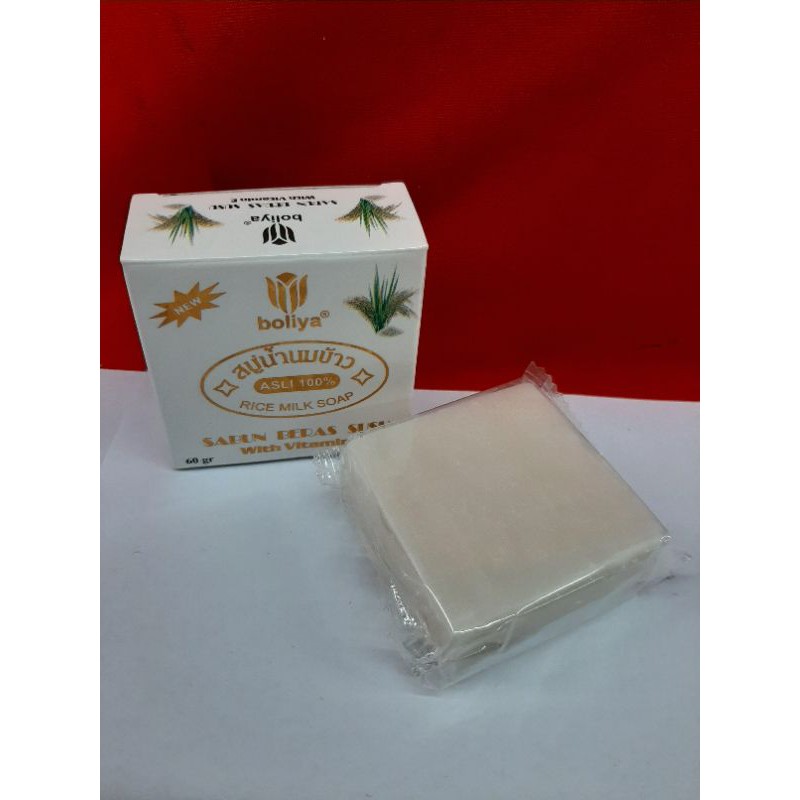 Jual RICE MILK SOAP/SABUN BERAS SUSU BOLIYA POM ECER Shopee Indonesia