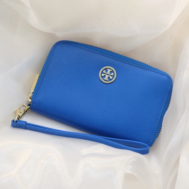 Jual TORY BURCH Robinson Smartphone Wristlet Blue AUTHENTIC | Shopee  Indonesia