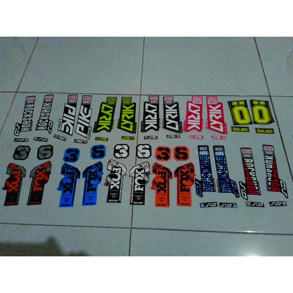 stiker fork mtb