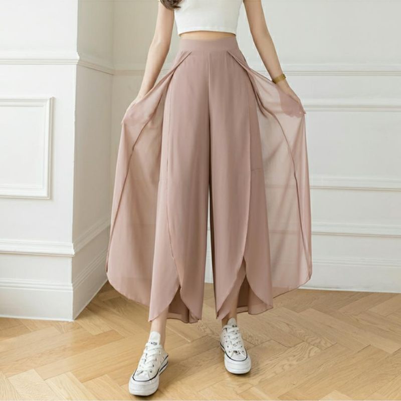 MDLV ~ 1632 Jazzel Two Layers Culotte Celana Kulot Import Fashion Import