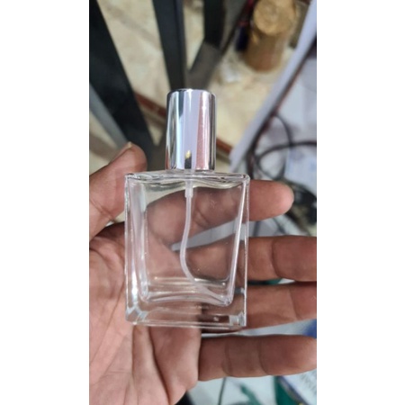 [ PER LUSIN ] Botol Parfum HERMES 30ml Drat Tutup Silver Grosir Botol Parfum