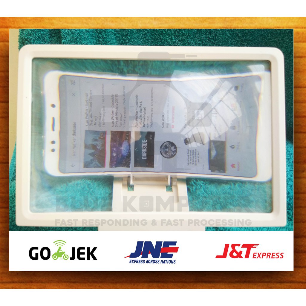 kaca pembesar layar / enlarged screen