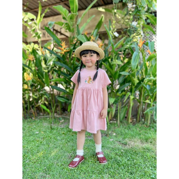 Dress Rabbit Lucuna Original Smilee Kaos Anak Perempuan Super Premium