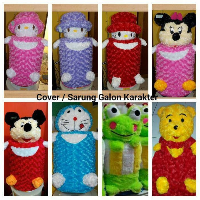 Hot - Sarung Galon Karakter / Cover Tutup Aqua Galon Dispenser - [DNY]