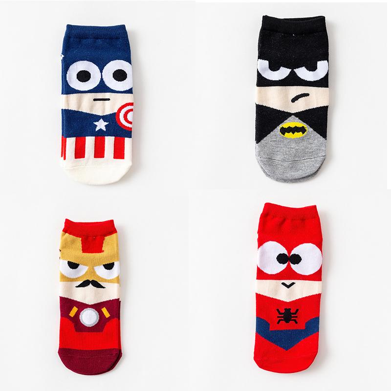  Kaos  Kaki  Model Low Cut Motif  Kartun  Superhero Shopee 