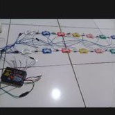 Lampu alis roda 16 pcs warna warni + modul kolong kanal mobil bus/bak truk pic up running kedip Stro