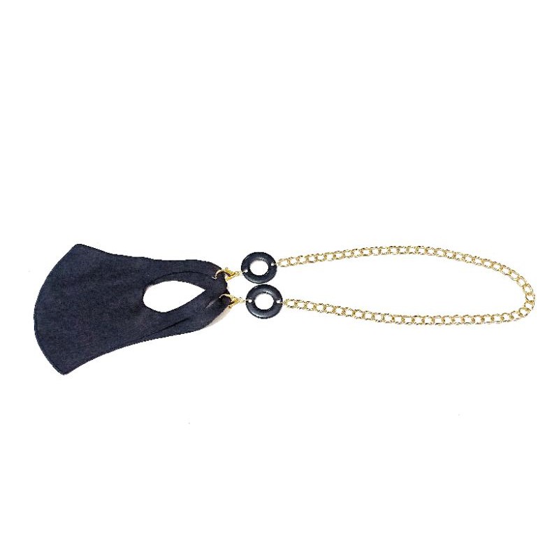 Kalung Gantungan Masker Strap Mask Hanging Big Circle Golden Chain Series
