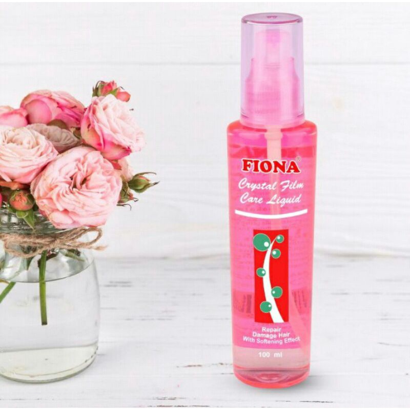 Fiona Crystal Film Pink Vitamin Rambut 100 ml /  FIONA SERUM CRYSTAL FILM 100ML/VITAMIN RAMBUT CRYSTAL FILM/SERUM FIONA 100ML/CRISTAL FILM FIONA 100ML/SERUM UNTUK RAMBUT RUSAK -KERING-BERCABANG-SMOTHING-REBONDING/HAIR SERUM/SERUM RAMBUT RONTOK