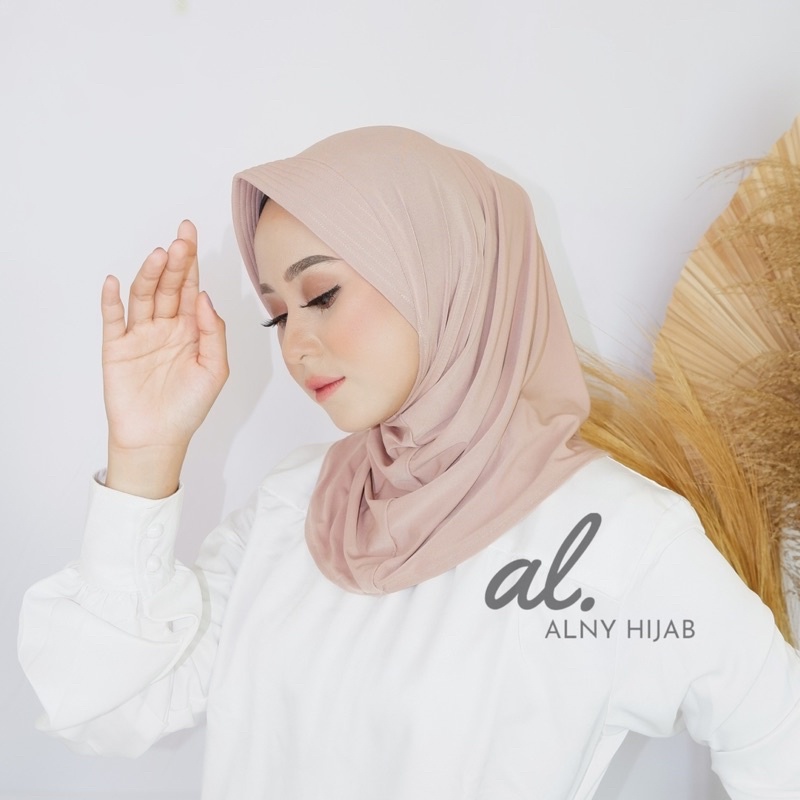 Alny Hijab - Jilbab Sport/Jilbab Lycra Instan Jokowi / Bergo Sport-6