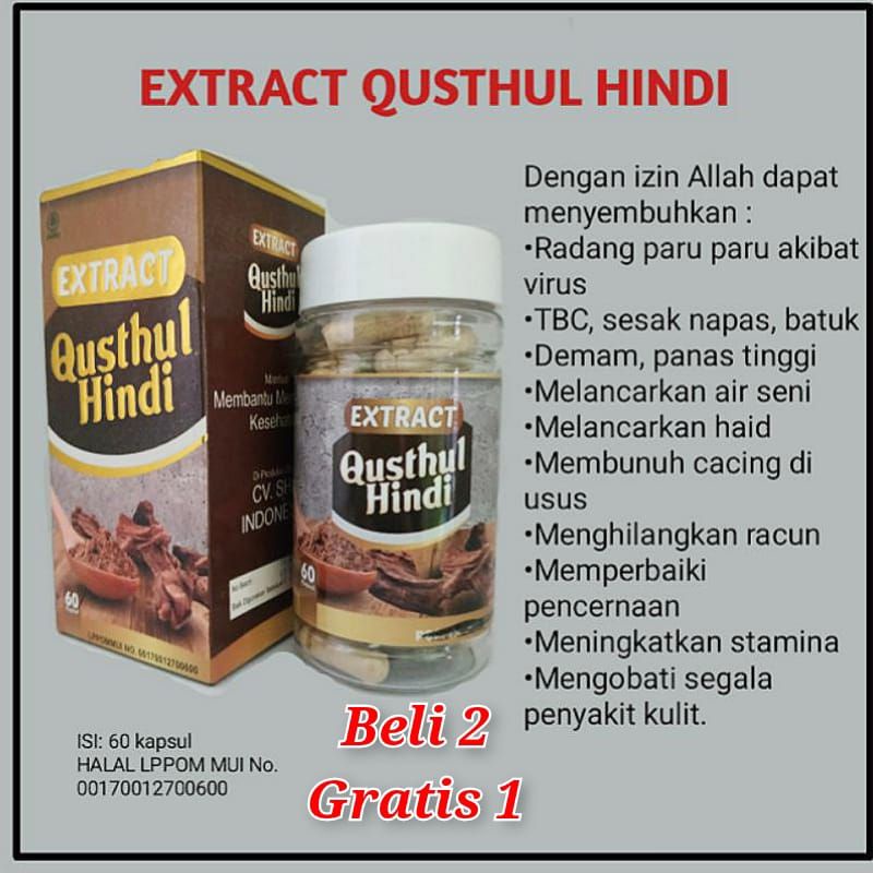 KAPSUL ECXTRA QUSTHUL HINDI ASLI/KAPSUL QUSTHUL HINDI MURNI