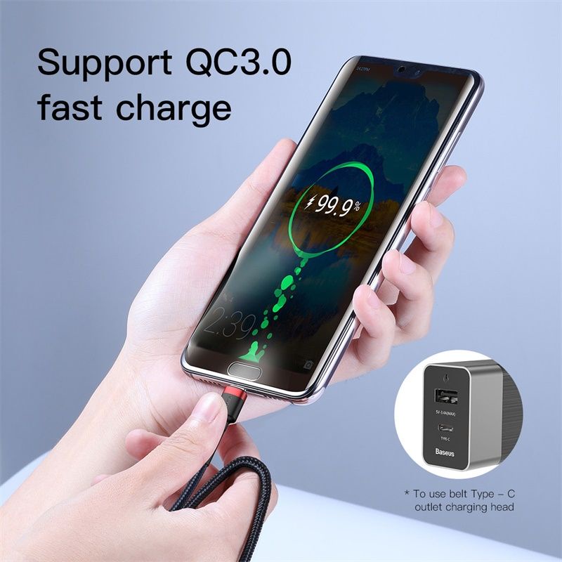 Baseus Kabel C To C Fast Charging 3.0 A Qualcomm Fast Charging 60W