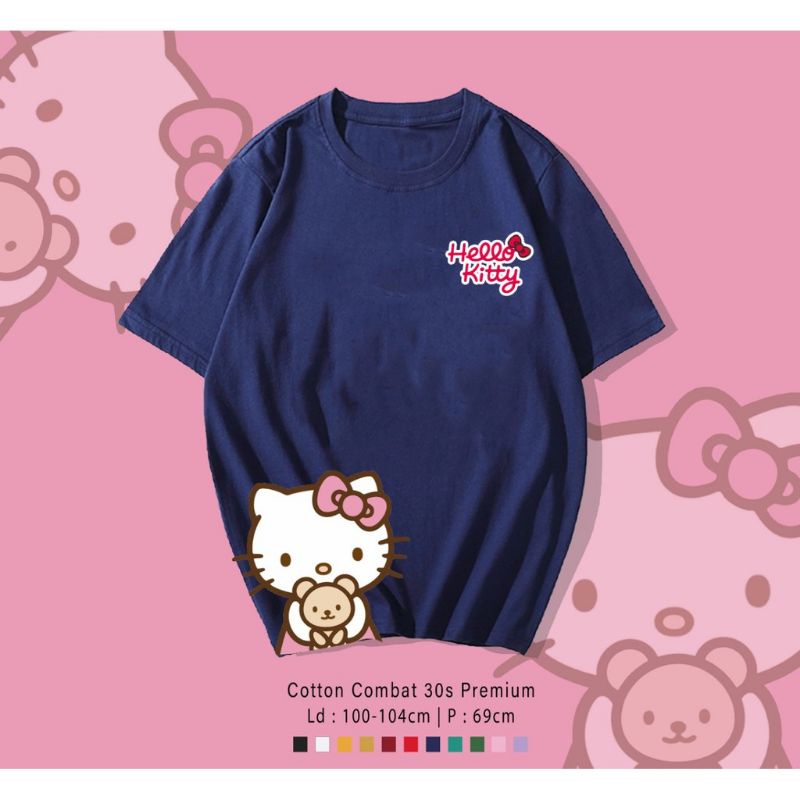 KAOS KATUN HELLO KITTY SIDE/TSHIRT HELLO KITTY 30S