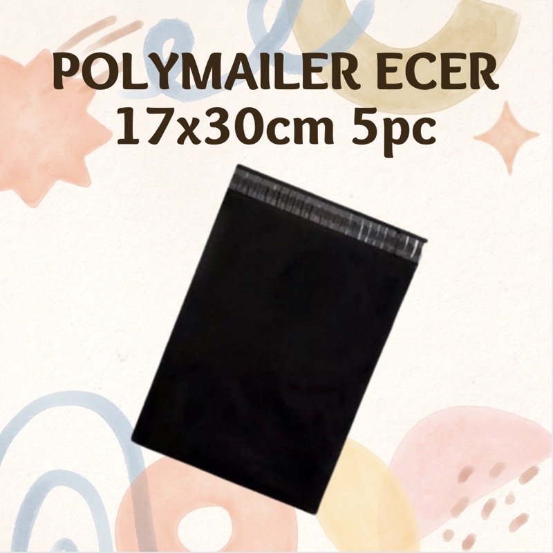 POLYMAILER ECER 5pc tebal kuat hemat lem amplop plastik