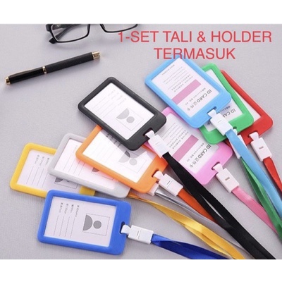

Name Tag ID Card Holder Panitia Gantungan Kartu Nama Tali Id card Nama