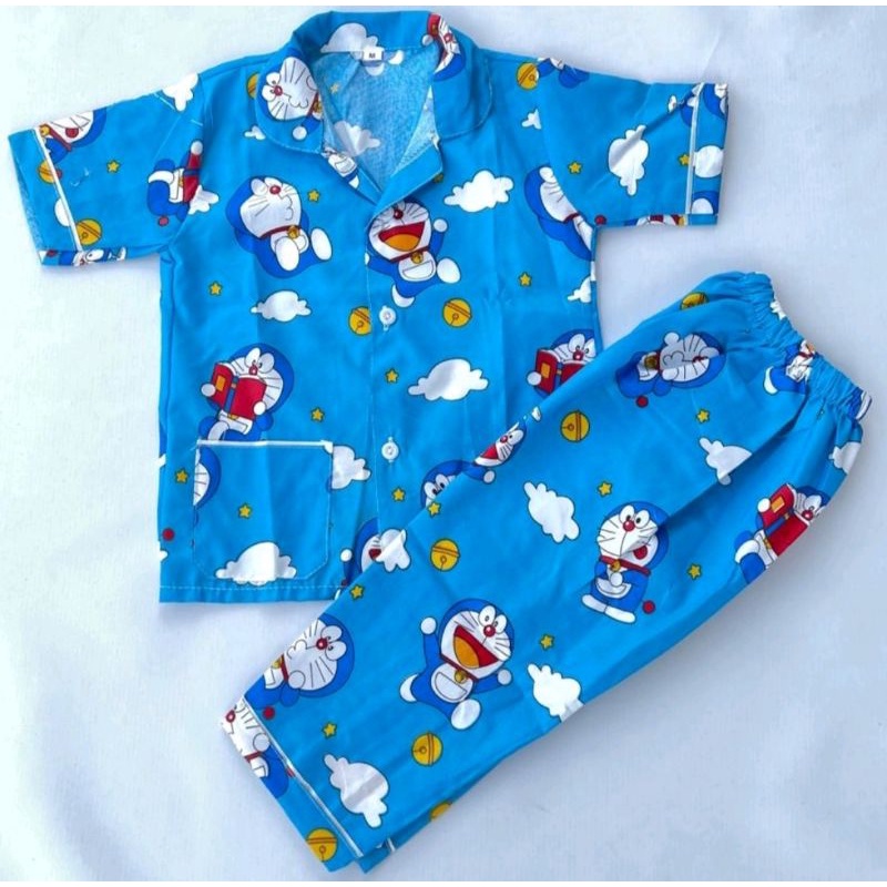 Baju tidur anak anak motif lengan pendek pakaian tidur anak piyama anak stelan anak baju anak murah