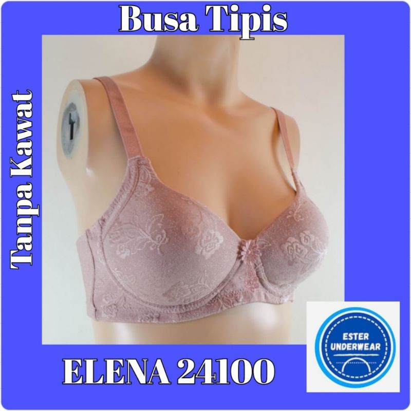 BRA WANITA ELENA E 24100 |TANPA KAWAT BUSA TIPIS