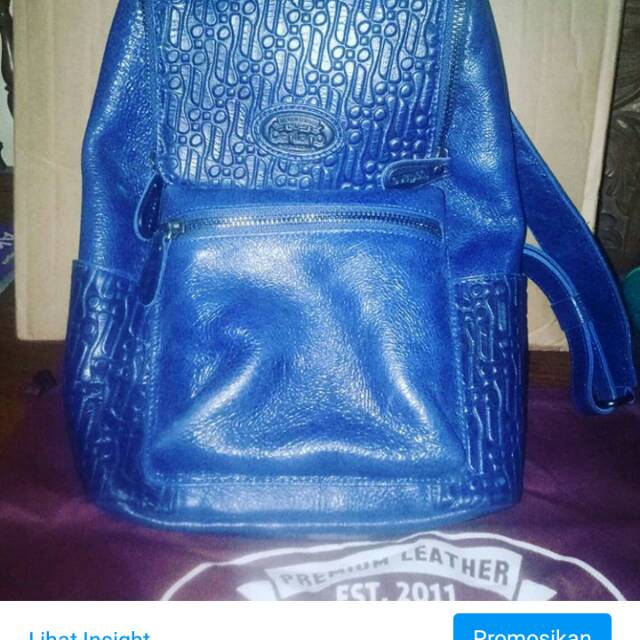 Tas kulit sapi asli ransel by berliano huges sz S