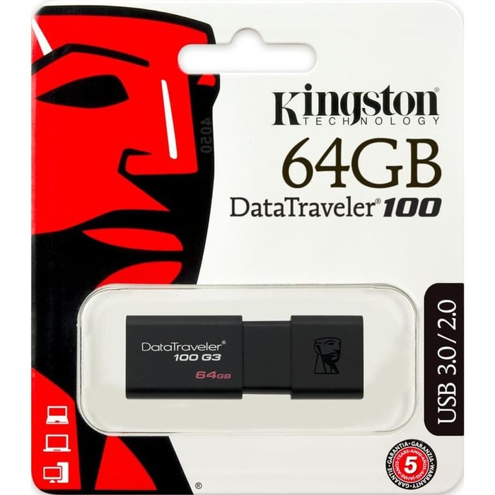 Menakjubkan Flashdisk Kingston 64Gb Usb 3.0 Dt100 G3 Flasdisk - Kgs-Dt100G3/64Gb Promo