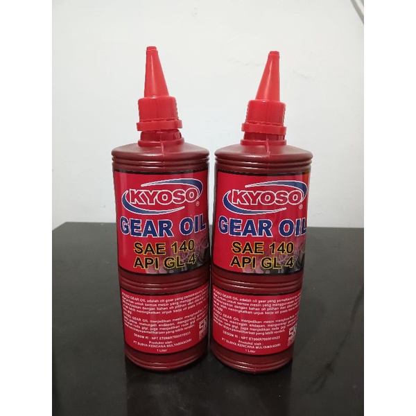 Oli Gardan Oli Gear Oli Prosneling Oli Transmisi Oli Kyoso Gear Oil  SAE 140