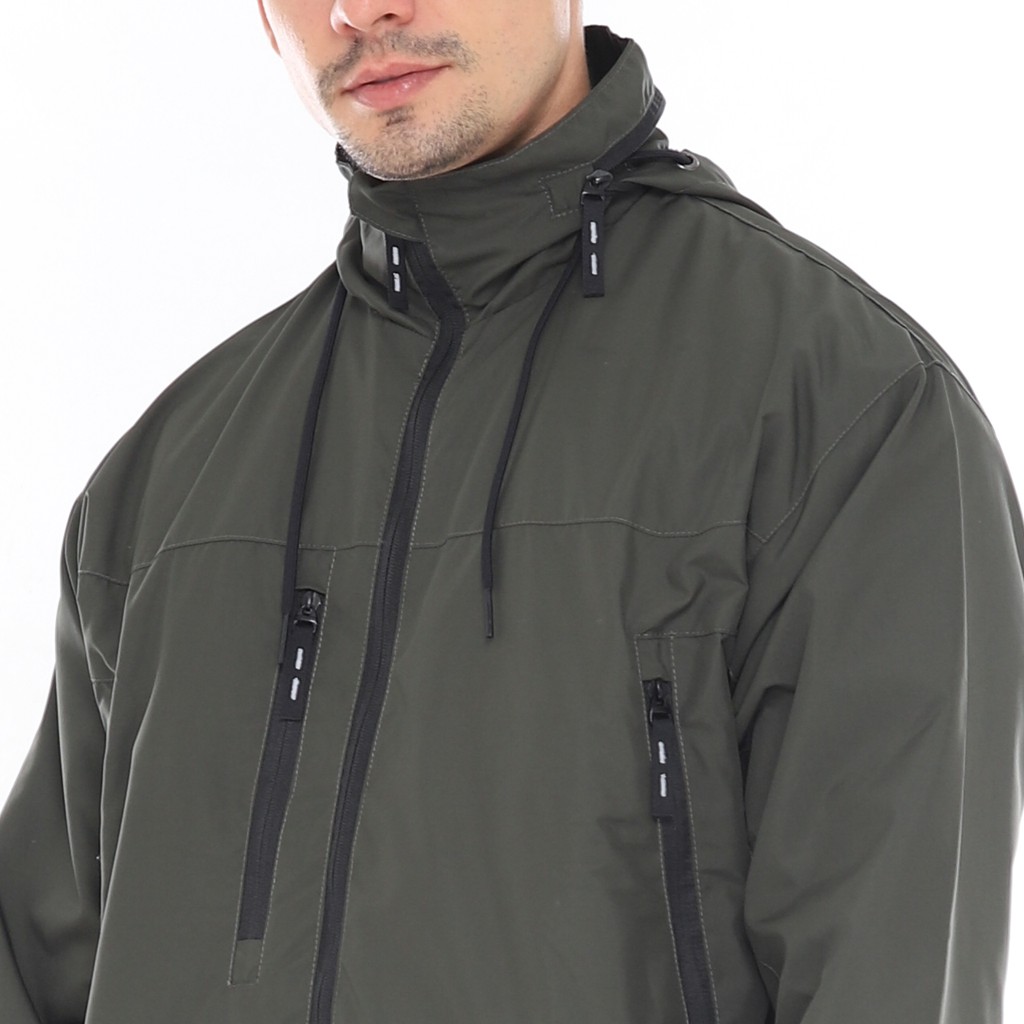 Kent Jaket Pria Outdoor Parka Cougle Original Hijau Army