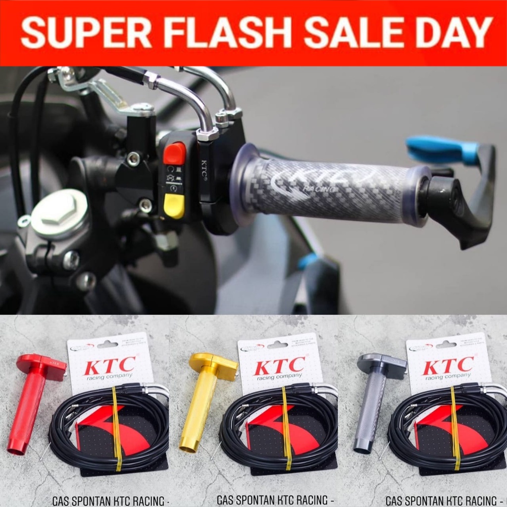 ktc Gas Spontan KTC Kytaco CNC Vario 125 PCX ADV 150 Genio Beat Scoopy vario spacy  nmax aerox lexy 