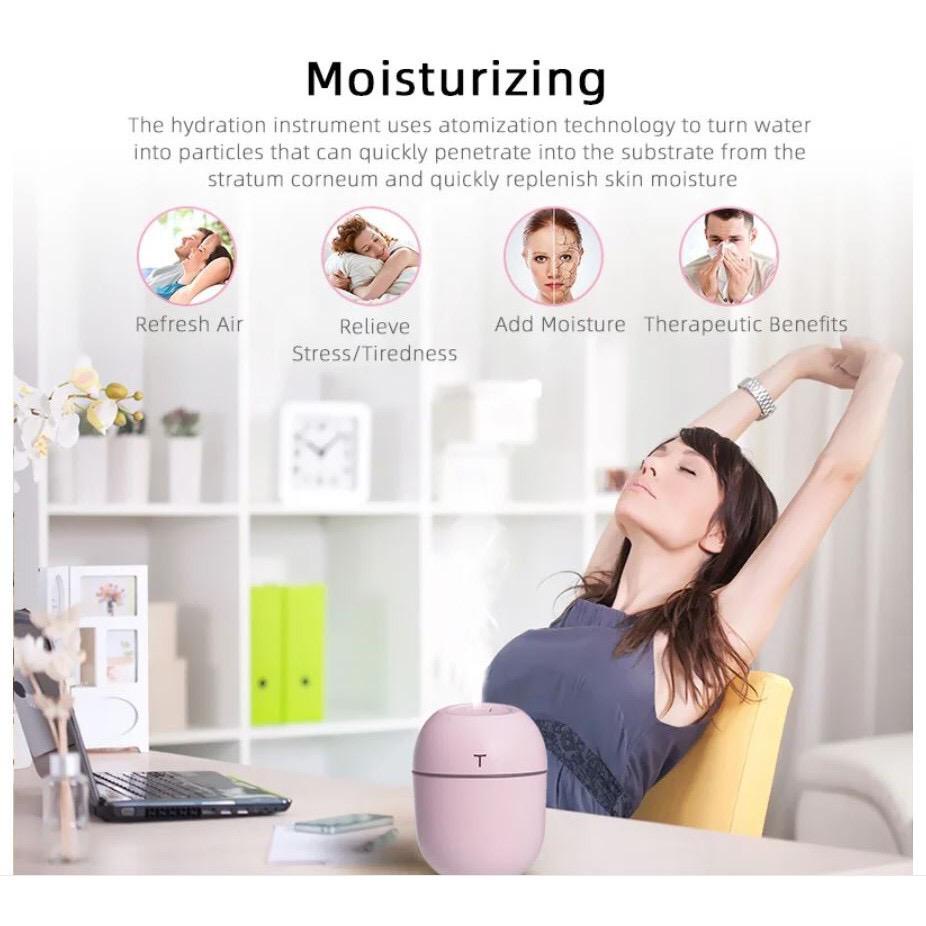 Humidifier Sprayer Purifier Diffuser Mini Termurah Portable  Portable  Pelembab Udara with LED Light Diffuser Mini Portable