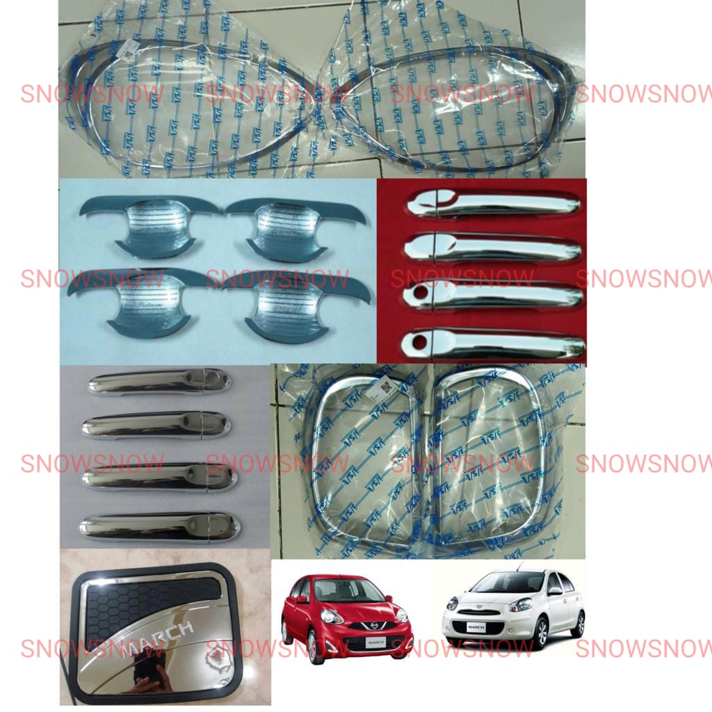 Paket Garnish Depan Belakang Outer Handle Tank Cover Platinum March 2014 1 2 Lubang 4pcs 5 pcs Chrome