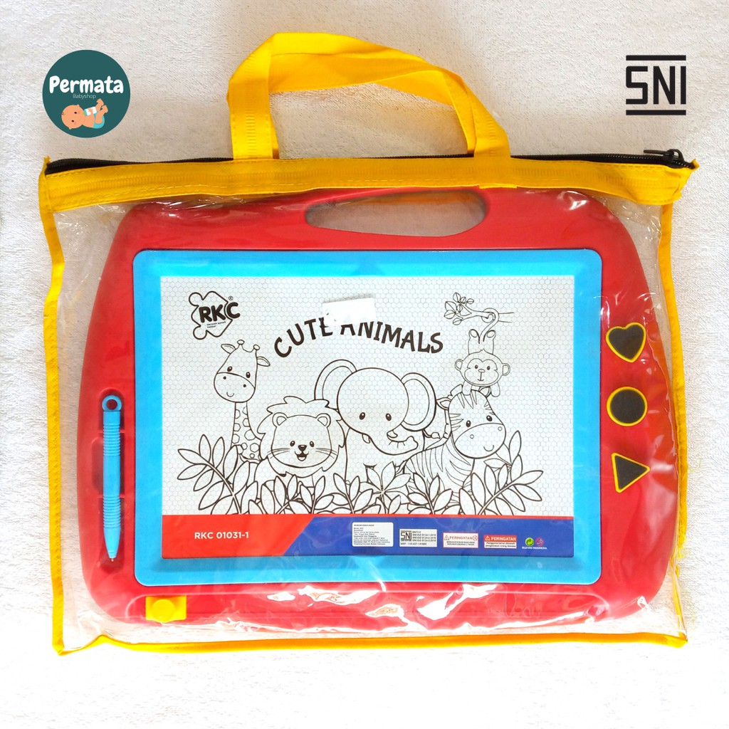 

Mainan Anak Papan Tulis Magnet Cute Animal Bahan Plastik SNI