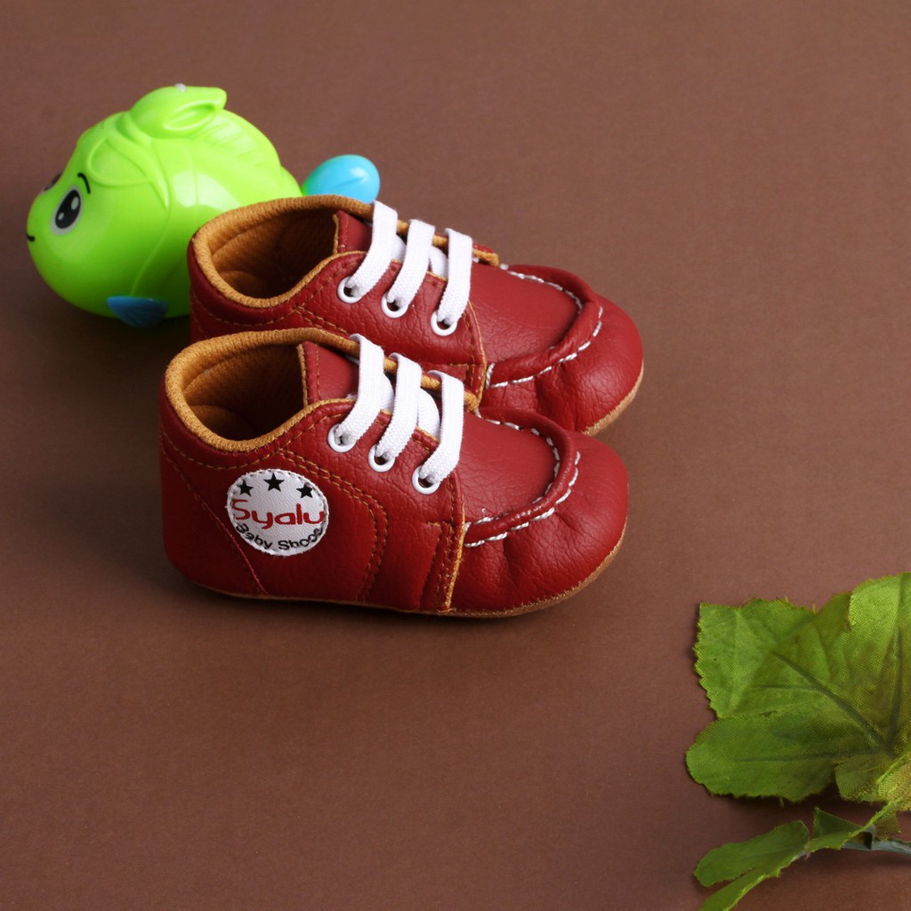 PW02 Sepatu Anak Bayi Newborn Prewalker Laki Laki Usia 0 3 6 9 Bulan Lucu Murah Terbaru Discount