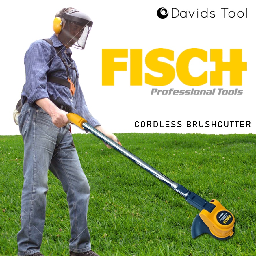 Mesin Potong Rumput Baterai Brushcutter Elektrik Cordless Fisch FBC12