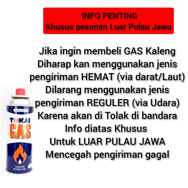 Gas kaleng portabel / tabung gas BBQ