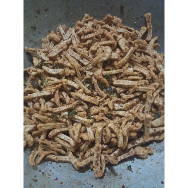 

STIK BASRENG DAUN JERUK/CEMILAN PEDAS BASRENG DENGAN AROMA DAUN JERUK