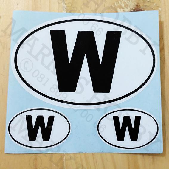 

Stiker / Sticker Initial Regional W