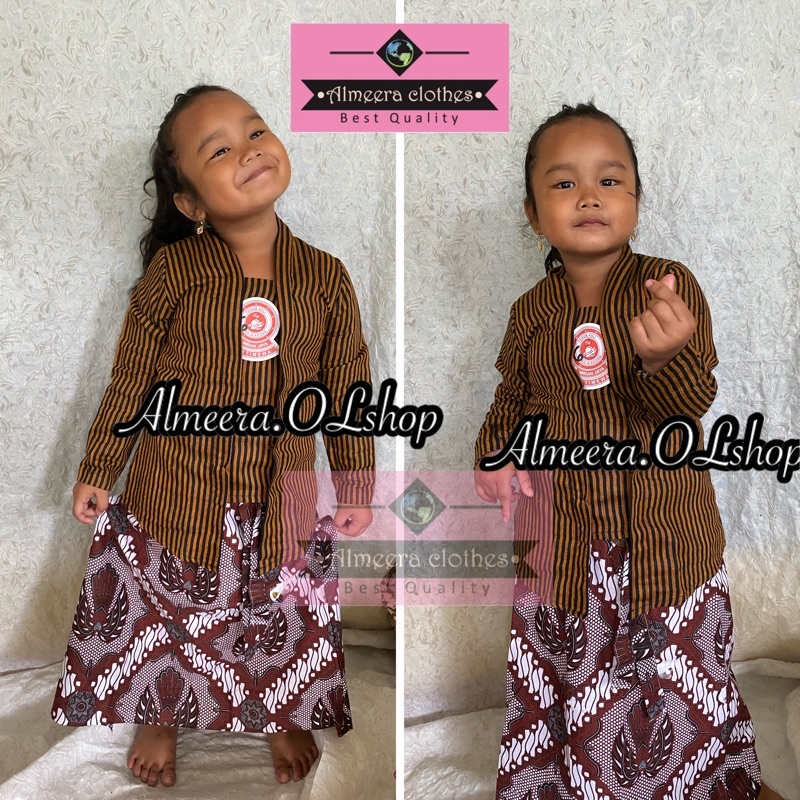 kebaya lurik anak istimewa raja keong