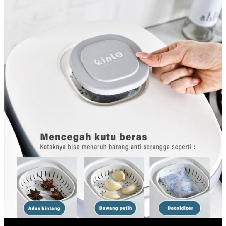 DISPENSER BERAS 10 KG ANTI KUTU Rice Bucket Tempat Penyimpanan E69