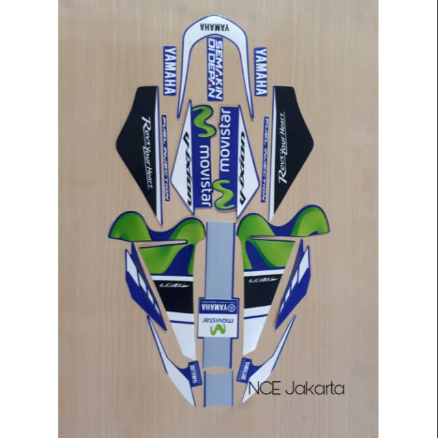 STIKER STRIPING VIXION SPESIAL EDITION MOVISTAR MOTO GP 2016