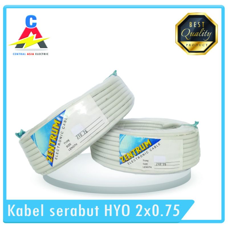 Kabel Listrik Serabut HYO 2 x 0.75 (50 Meter)