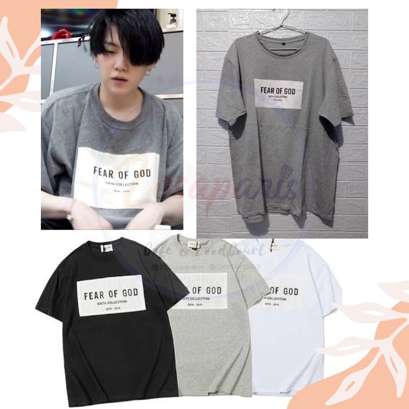 Kaos Kpop BTS Suga (Agust D) FOG (Fear Of god) Unofficial