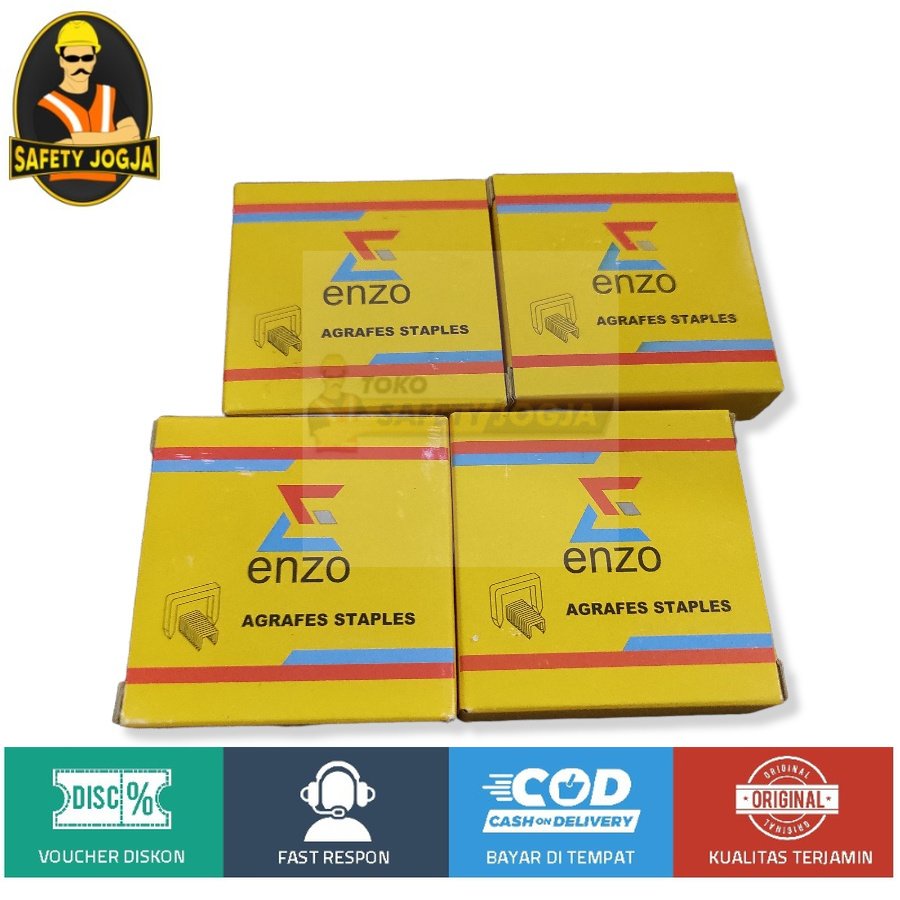 Isi Staples Stapler Gun 8mm Refill Tembak 1pak enzo ISI 1000PCS