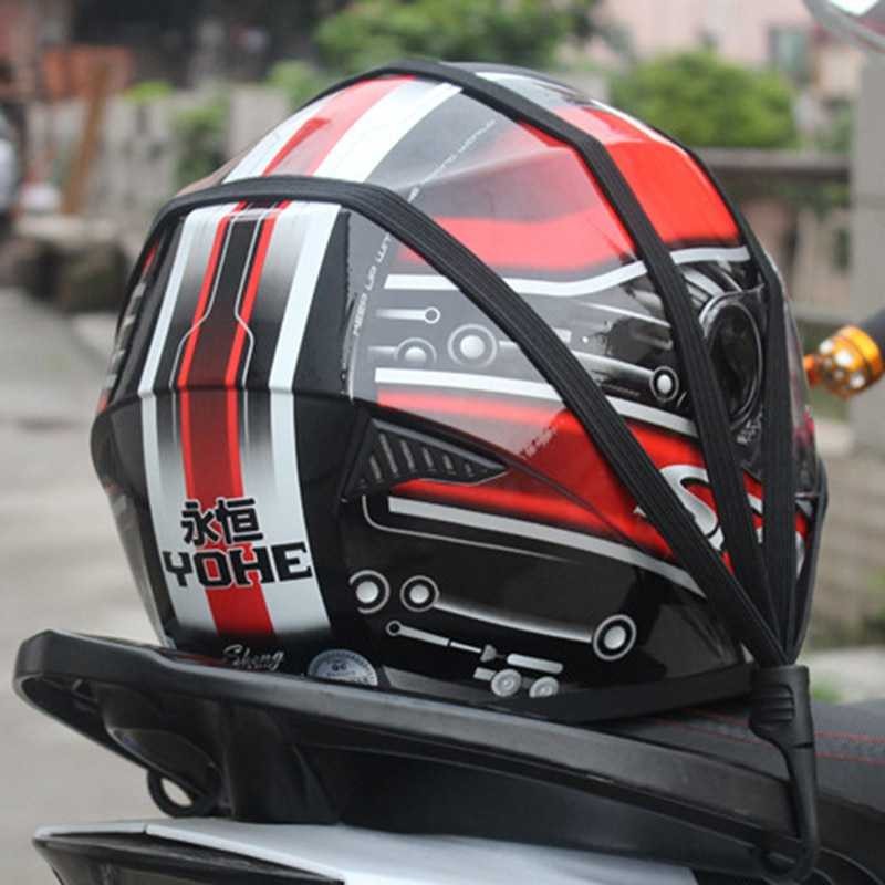 Tali Pengikat Helm Motor 2 Kait Jaring Pengikat Jog Helm Motorcycle Luggage