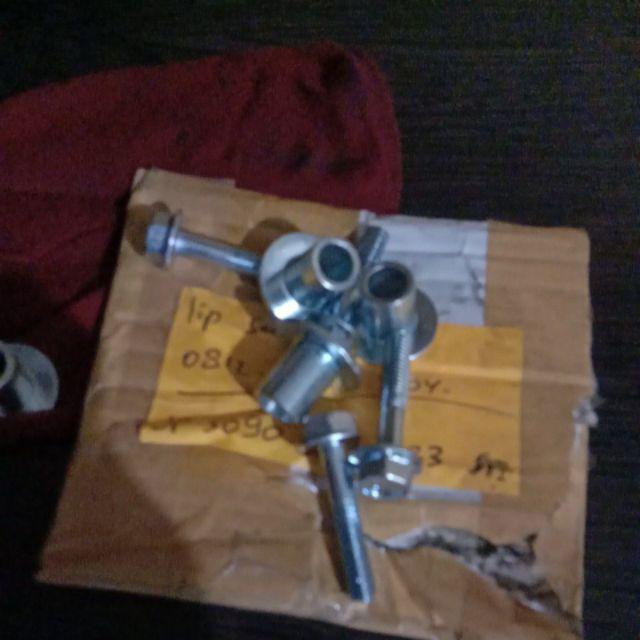 Baut Topi 10 6x30 Putih Flange Bolt