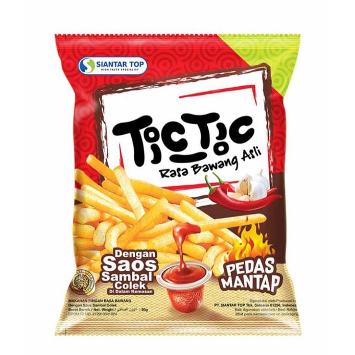 

Tic Tic Snack Crunchy Stick Bawang Saos Sambal Mantap 20gr X 10pcs