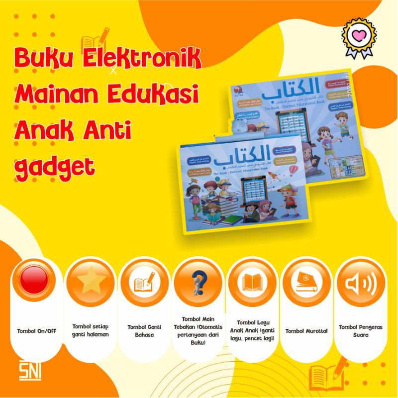 e-book muslim Buku Pintar Membaca Alquran Mainan Bahasa Arab dan Inggris Edukasi  Hadiah Anak Muslim-3