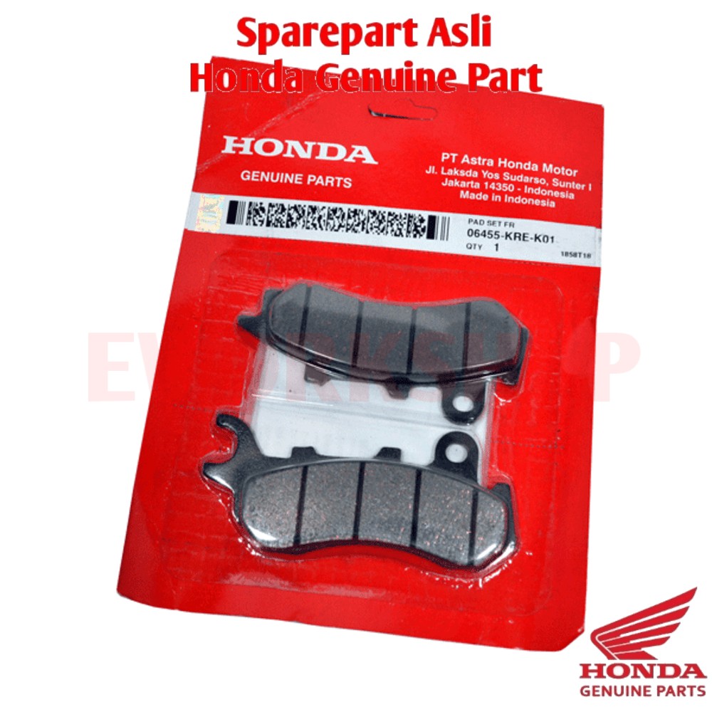 Kampas Rem Cakram depan - ADV 150 160 PCX 150 New non ABS  Asli Honda 06455KREK01